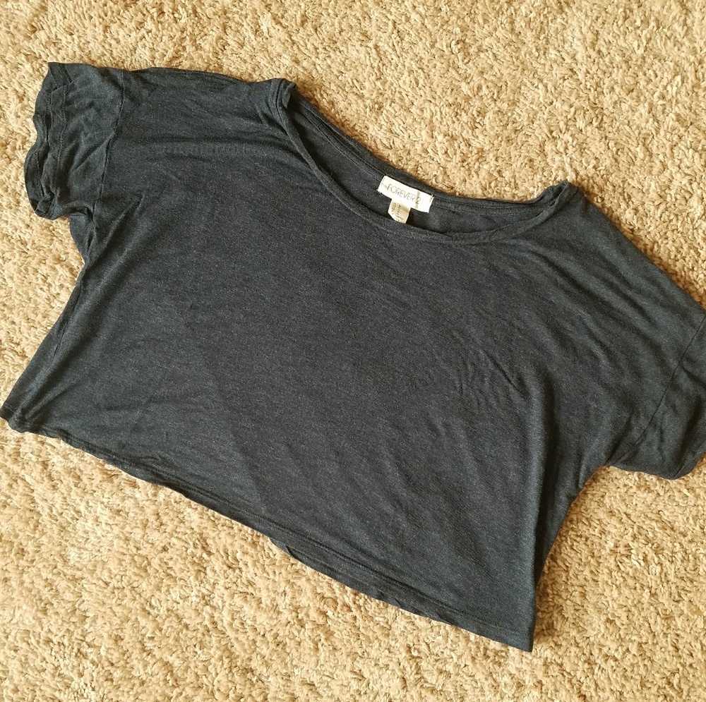 Slouchy crop top